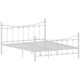 Home Discount Vida Designs Paris King Size Metal Bed Frame 985 x 1590 x 2095 mm in White - thumbnail 8