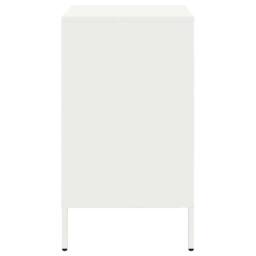 Berkfield Home Sturdy Bedside Cabinets 2 pcs White 36x39x68 cm Steel - Size: 36 x 39 x 68 cm - thumbnail 7