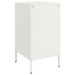 Berkfield Home Sturdy Bedside Cabinets 2 pcs White 36x39x68 cm Steel - Size: 36 x 39 x 68 cm - thumbnail 8