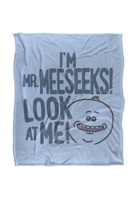 Warner Brothers Rick & Morty Officially Licensed Silky Touch Super Soft Throw Blanket 152 x 127 cm in White - image 1