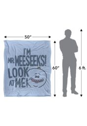 Warner Brothers Rick & Morty Officially Licensed Silky Touch Super Soft Throw Blanket 152 x 127 cm in White - thumbnail 5