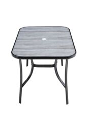 Living and Home Garden Rectangular Tempered Glass Marble Coffee Table in Grey - thumbnail 5