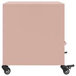 Berkfield Home Stylish Bedside Cabinets 2 pcs Pink 36x39x43.5 cm Steel - thumbnail 7