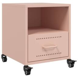 Berkfield Home Stylish Bedside Cabinets 2 pcs Pink 36x39x43.5 cm Steel - thumbnail 6