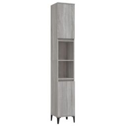 Berkfield Home 3 Piece Bathroom Furniture Set Grey Sonoma Engineered Wood - thumbnail 6