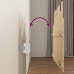 Berkfield Home Wall Headboard 108x3x80 cm Solid Wood Pine in Brown - Size: 108 x 3 x 80 cm - thumbnail 6