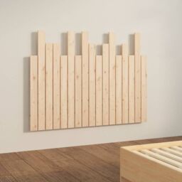 Berkfield Home Wall Headboard 108x3x80 cm Solid Wood Pine in Brown - Size: 108 x 3 x 80 cm - thumbnail 4