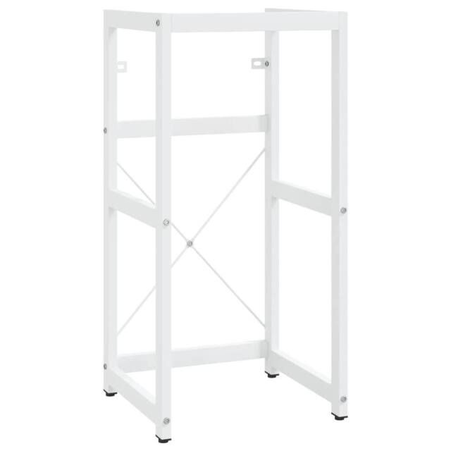 Berkfield Home Bathroom Washbasin Frame White 40x38x83 cm Iron - Size: 40 x 38 x 83 cm - image 1