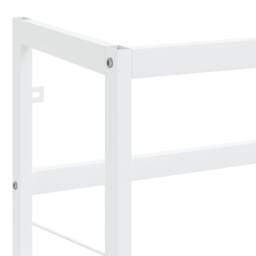 Berkfield Home Bathroom Washbasin Frame White 40x38x83 cm Iron - Size: 40 x 38 x 83 cm - thumbnail 6