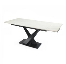 Interior Emporium Ltd IE Nordic Rock Extendable Ceramic Dining Table (White) - with 4 Rotating Chairs (Black, Grey, Green, Teel) in White - thumbnail 4