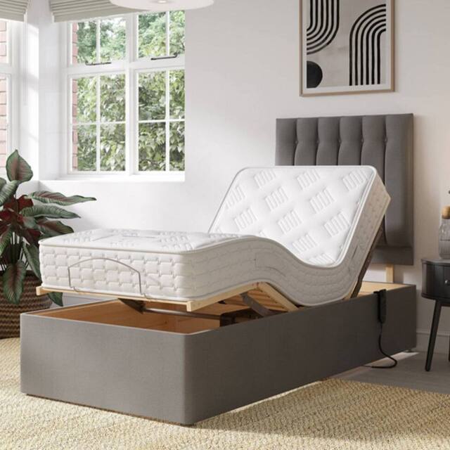 PARADISE BEDS LTD Restwell Electric Adjustable Mobility Bed- Single in Grey - image 1