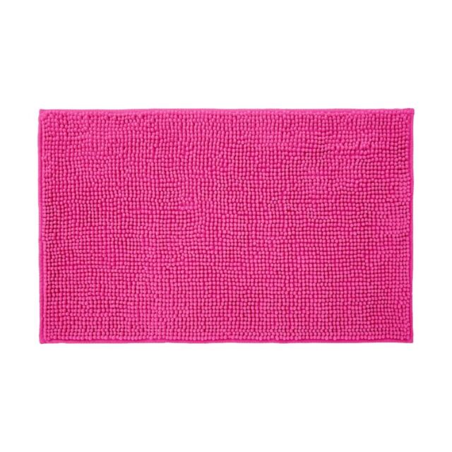 Allure Bath Fashions Chenille Bobble Bath Mat 60 x 90cm - Super Soft Microfibre & Non-Slip in Fuchsia - Size: 60 x 90 cm - image 1