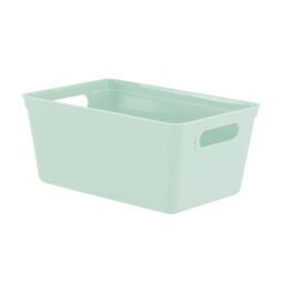 simpa 4L Plastic Studio Organiser Trays with Handles - Set of 6 in Pale Green - thumbnail 2