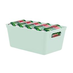 simpa 4L Plastic Studio Organiser Trays with Handles - Set of 6 in Pale Green - thumbnail 3