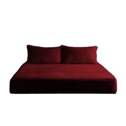 Snug City Teddy Fitted Sheet 30cm Extra Deep Soft Cuddly Soft Touch Bedding in Red - Size: Double - thumbnail 2