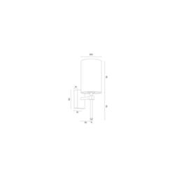 Netlighting Abruzzo Wall Lamp With Shade White Brushed Brass - thumbnail 4