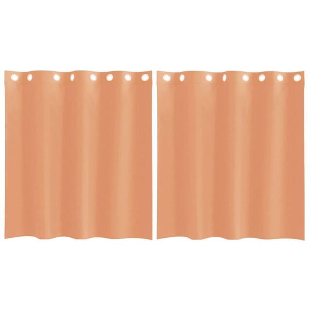Berkfield Home Voile Curtains with Grommets 2 pcs Terracotta - image 1