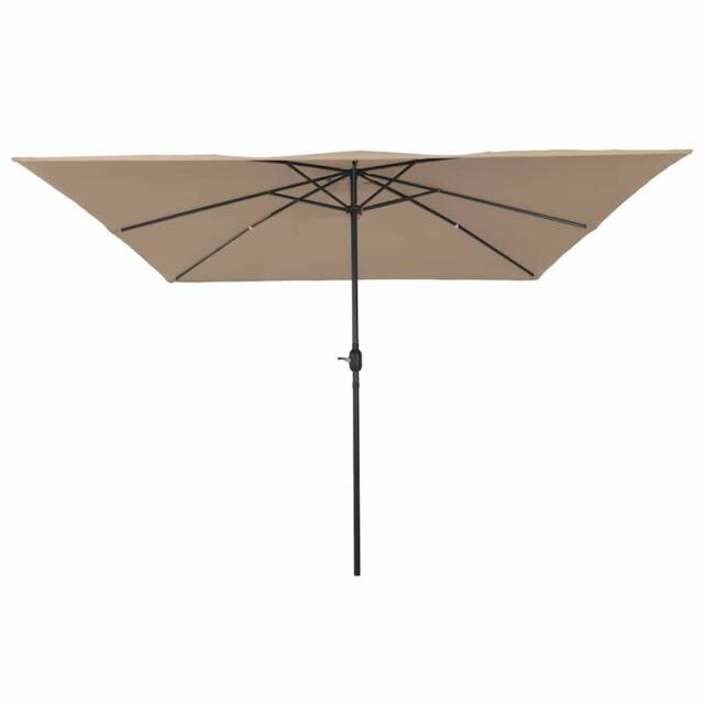 Berkfield Home Square Garden Umbrella 295x245 cm Taupe - image 1