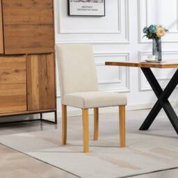 Artemis Home Almont Fabric Dining Chairs - Set of 2 in Beige - Size: 2 Pack - thumbnail 2