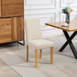 Artemis Home Almont Fabric Dining Chairs - Set of 2 in Beige - Size: 2 Pack - thumbnail 3