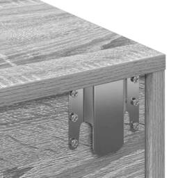 Berkfield Home Wall Shelf with Drawers Grey Sonoma 60x26.5x15 cm Engineered Wood - thumbnail 9