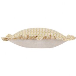 Furn Panni Block Textured Ruffle Cushion in Beige - Size: 45 cm x 45 cm - thumbnail 3