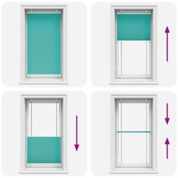 Berkfield Home Pleated Blind Petrol Green 80x150 cm Fabric Width 79.4 cm Polyester - thumbnail 5