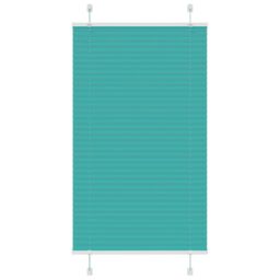 Berkfield Home Pleated Blind Petrol Green 80x150 cm Fabric Width 79.4 cm Polyester