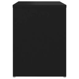 Berkfield Home Bed Cabinet Black 40x30x40 cm Engineered Wood - Size: 40 x 30 x 40 cm - thumbnail 4