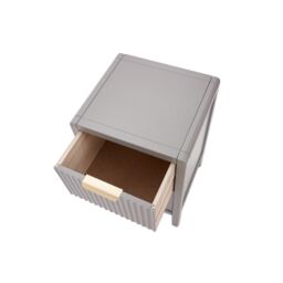 Cabinet Bits Castel 2 Drawer Bedside Table in Grey - thumbnail 6