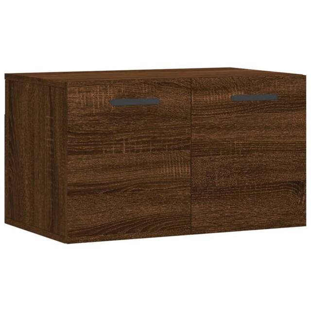 Berkfield Home Wall Cabinet Brown Oak 60x36.5x35 cm Engineered Wood - image 1