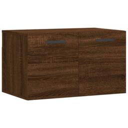 Berkfield Home Wall Cabinet Brown Oak 60x36.5x35 cm Engineered Wood - thumbnail 1
