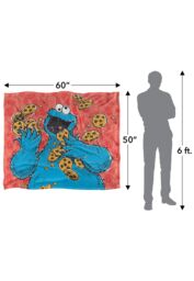 Sesame Street Cookie Monster Character Silky Touch Super Soft Throw Blanket 152 X 127 cm in White - thumbnail 5