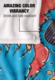 Sesame Street Cookie Monster Character Silky Touch Super Soft Throw Blanket 152 X 127 cm in White - thumbnail 4
