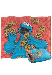 Sesame Street Cookie Monster Character Silky Touch Super Soft Throw Blanket 152 X 127 cm in White - thumbnail 2