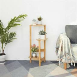Kelvenix Aesthetic 3Tier Plant Stand natural wood - thumbnail 5