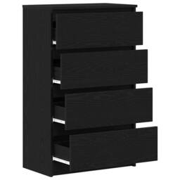Berkfield Home Sideboard Black Oak 60x35x98.5 cm Engineered Wood - thumbnail 5