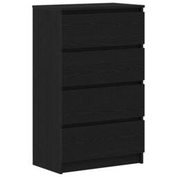 Berkfield Home Sideboard Black Oak 60x35x98.5 cm Engineered Wood - thumbnail 3