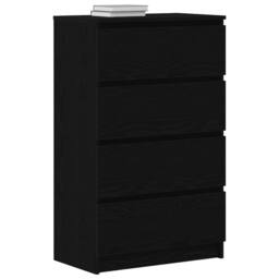 Berkfield Home Sideboard Black Oak 60x35x98.5 cm Engineered Wood - thumbnail 4