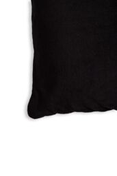 BHS Microfleece Cushion in Black - Size: 45 cm x 45 cm - thumbnail 4
