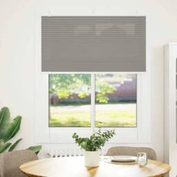 Berkfield Home Pleated Blind Anthracite 105x150 cm Fabric Width 104.4 cm Polyester in Dark Grey