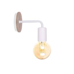 Netlighting Nixon Wall Lamp Wood White 16cm 1x E27