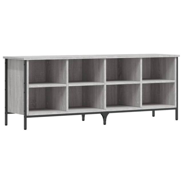 Berkfield Home Shoe Cabinet Grey Sonoma 131x35x50 cm Engineered Wood - Size: 131 x 35 x 50 cm - image 1