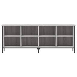 Berkfield Home Shoe Cabinet Grey Sonoma 131x35x50 cm Engineered Wood - Size: 131 x 35 x 50 cm - thumbnail 4