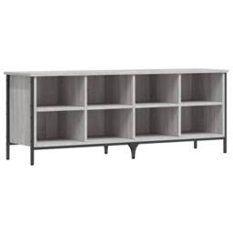 Berkfield Home Shoe Cabinet Grey Sonoma 131x35x50 cm Engineered Wood - Size: 131 x 35 x 50 cm - thumbnail 1