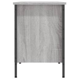 Berkfield Home Shoe Cabinet Grey Sonoma 131x35x50 cm Engineered Wood - Size: 131 x 35 x 50 cm - thumbnail 5