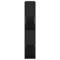 Berkfield Home Book Cabinet Room Divider Black 100x24x124 cm - Size: 100 x 24 x 124 cm - thumbnail 6