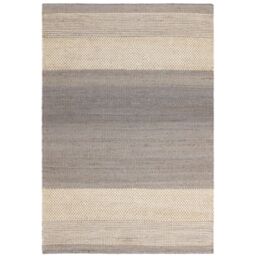 The Rug Shop UK Grey Modern Plain Jute Striped Easy To Clean Area Rug - Size: 160 cm x 230 cm - thumbnail 2