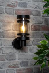 BHS Lighting Malone Outdoor Wall Light in Silver - thumbnail 4