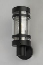 BHS Lighting Malone Outdoor Wall Light in Silver - thumbnail 2